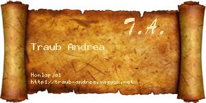 Traub Andrea névjegykártya